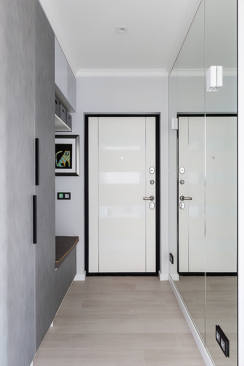 Квартирная дверь с МДФ