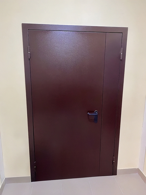 Коричневая огнезащитная дверь