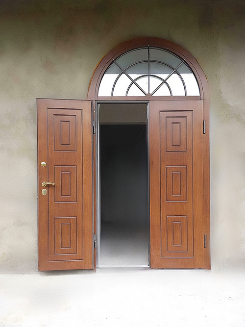 Арочная дверь со стеклом Арочная дверь со стеклом