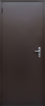 Металлическая дверь с тёмно-коричневым порошковым окрашиванием Металлическая дверь с тёмно-коричневым порошковым окрашиванием
