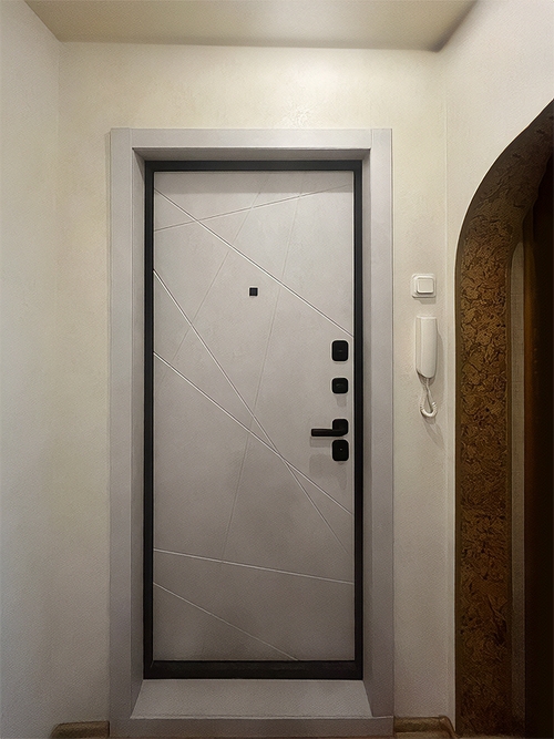 Внутренняя панель МДФ белого цвета