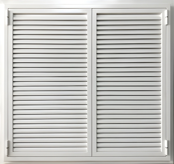 Двустворчатые ставни-жалюзи на окно Двустворчатые ставни-жалюзи на окно
