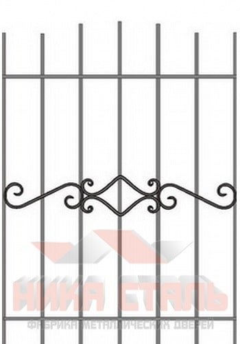 Кованая решетка на окно КР 1