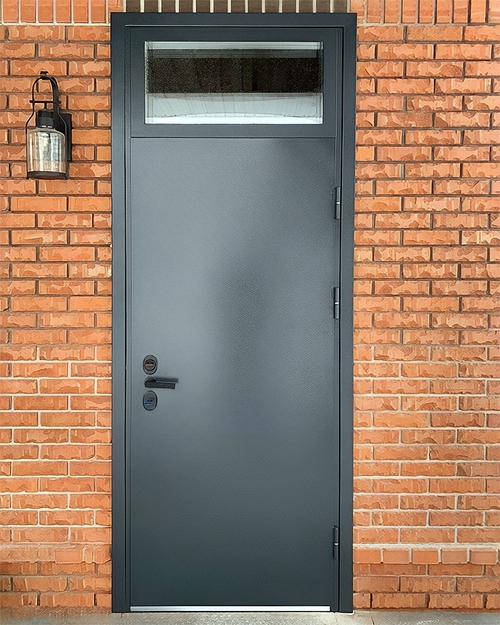 Порошковая дверь с фрамугой Порошковая дверь с фрамугой