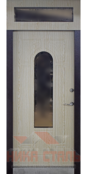 Входная дверь в дом с терморазрывом и стеклом Входная дверь в дом с терморазрывом и стеклом